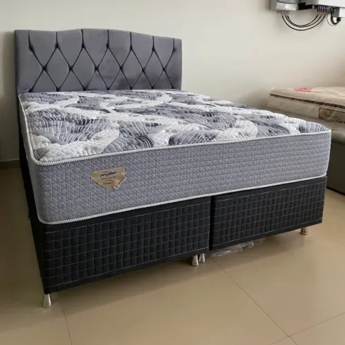 Queen Size Ecoflex High Density  + Base Bi Partida Promoção 