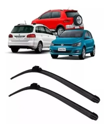 Par de Palhetas do Limpador do Para-Brisa Fox, Spacefox e Crossfox_Instalação Grátis na Ho