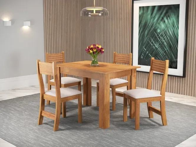 MESA 4 CADEIRAS SUOER DESIGN OFERTA !! R725N