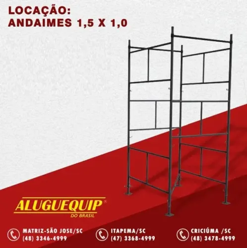 Locação de Andaime por Metro. Venha conferir!!
