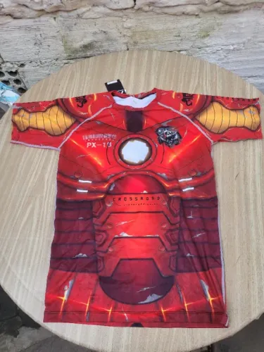 Rash Guard Camiseta de compressão MMA Jiu Jitsu grappling ciclismo Tam G