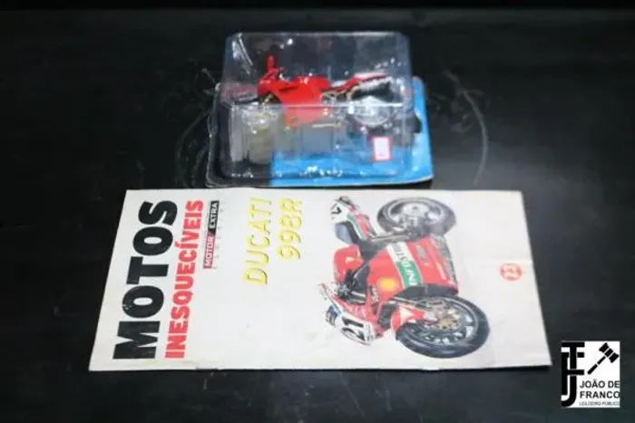Motos Inesquecíveis Ducati 998 R 1/18 (lacrado) + Fascículo