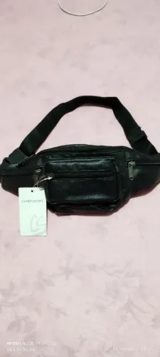 Pochete de Couro Unissex 