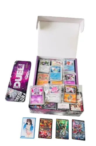 Kit com mais de 2.000 cartas Pokémon e Duel Masters Originais Japonesas