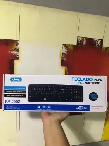 Teclado com fio USB 