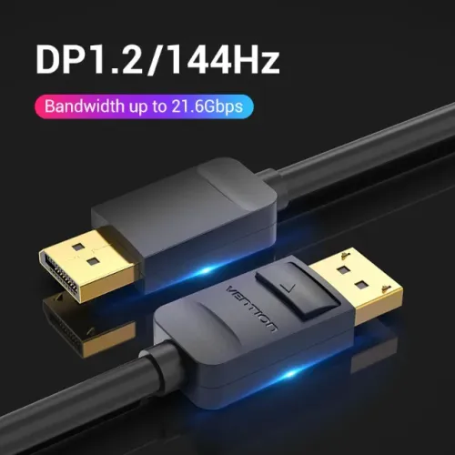 Cabo Vention Displayport 1.2 até 240 Hz , 1,5 Metros, Novo, Lacrado