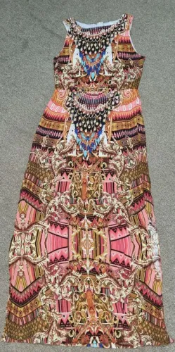 Vestido longo linda estampa tamanho P