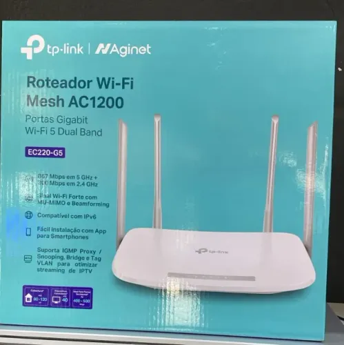 Roteador Wireless AC1200 Gigabit Dual Band EC220-G5 - TP-Link Loja Coimbra Computadores 