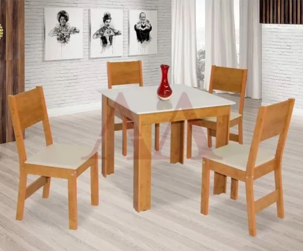 Mesa de Jantar com 4 Cadeiras - Nova