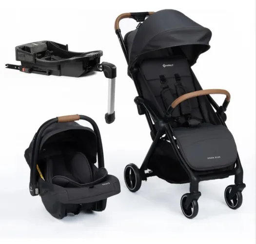 Travel System Safety 1st, Spark Plus Trio, com Isofix, Black Graphite