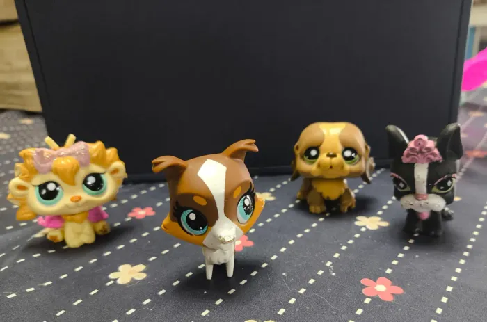 Lote 4 Brinquedos Littlest Pet Shop LPS