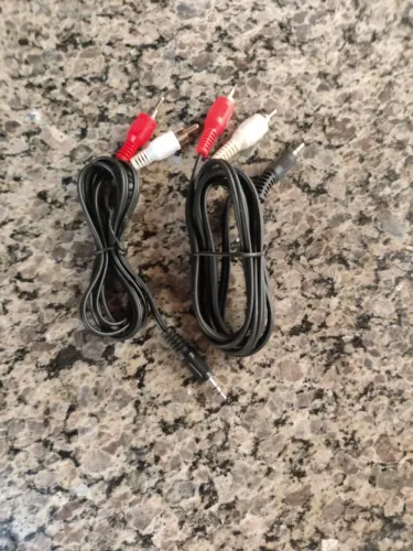 Cabo P2 MACHO X RCA áudio