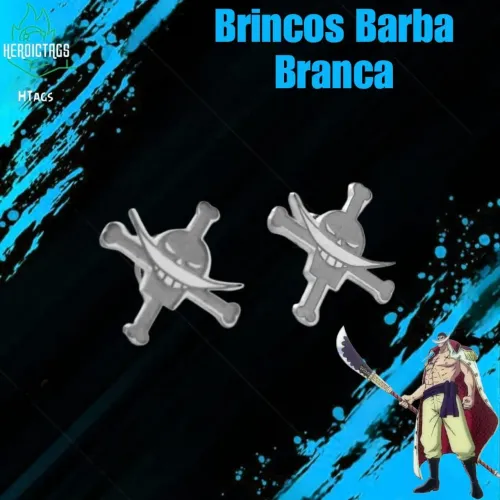 Brincos Barba Branca - One Piece