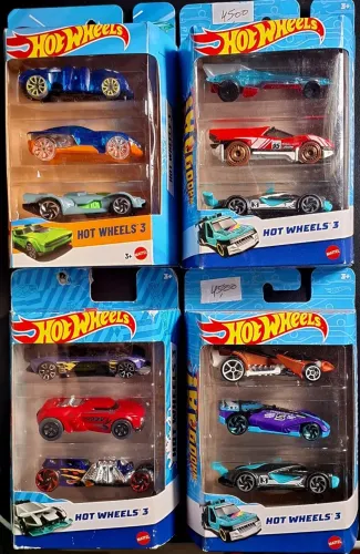 Hot Wheels pacote com 3