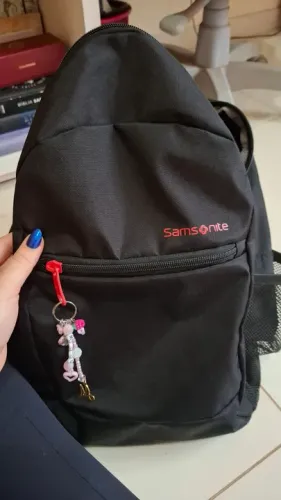 Mochila Samsonite Acceleration Storm preta e vermelha