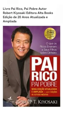Livro Pai Rico Pai Pobre Versão atualizada 