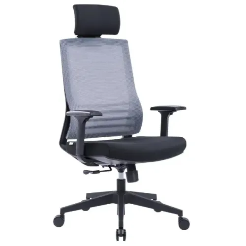 Cadeira Office Husky Sit 350 Dark Grey, Encosto de Cabeça Fixo, Cilindro de Gás Classe 3