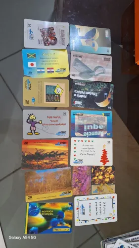 Cartões de telefonia antigos , anos 80, 90...
