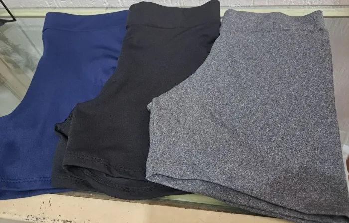 Kit 3 Short Curto poliéster P M G Gg