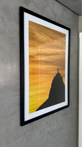 2 quadros - Cristo Redentor e praia de copacabana