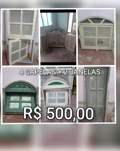 Portas e janelas de madeira 