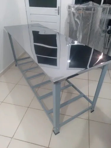 Mesa Grande de Bancada inox Profissional Nova