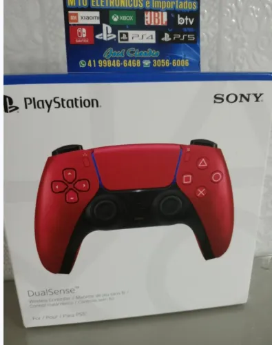 Controle DualSense PS5 - Vermelho Cosmic Red
