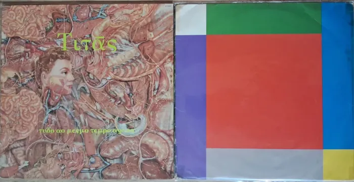 Dois discos de vinil Titãs