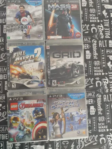 Lote 6 jogos usados PS3