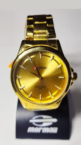 Relógio XUfeng Dourado - Elegância e Estilo!