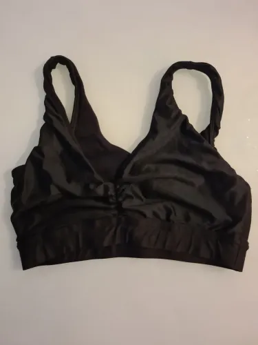 Top Fitness Preto Metalizado/Brilhante