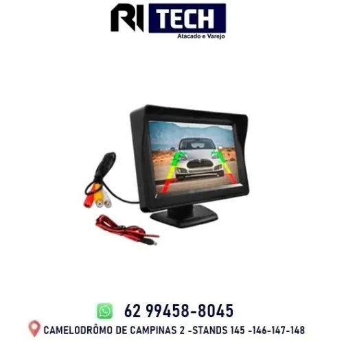 Tela Monitor Veicular LCD Colorida 4.3" Polegadas