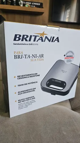 Sanduicheira e grill Britânia