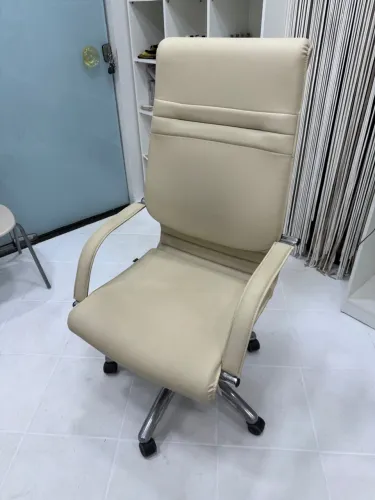 Cadeira flexform idra beige leather 5 anos de garantia 