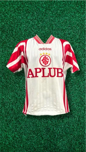 Camisa de time Internacional Adidas 1997 branca 