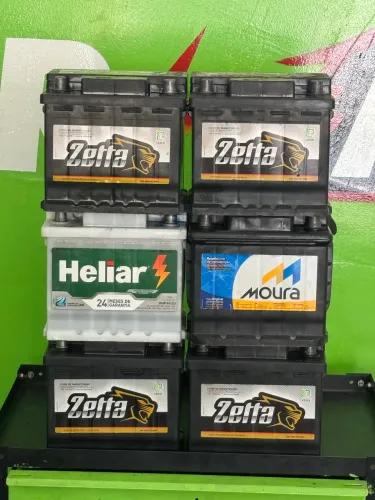 Bateria 50ah caixa alta semi nova 3 meses de garantia