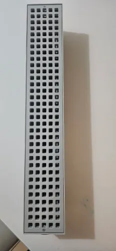 Ralo grelha linear coletor cinza claro. Novo nunca usado. 