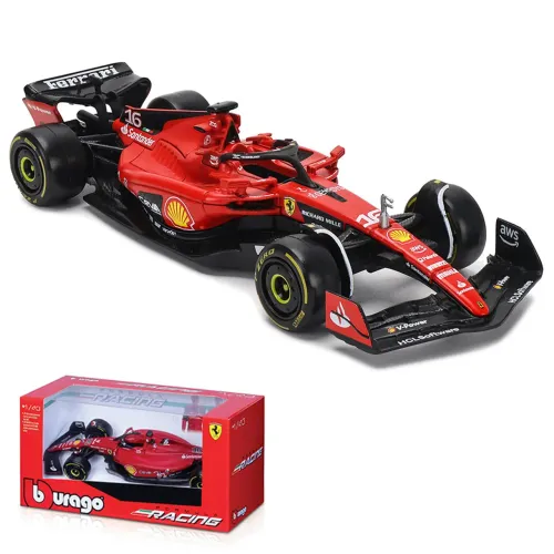 Carro em Miniatura - Ferrari SF-23 com Base - 1/43 - Gtech