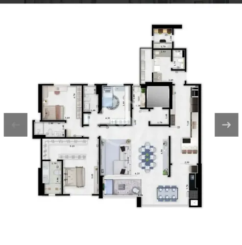 Apartamento no Harissa de 165 m2 de 3 Suites Quitado com 4 Vagas de Garagem codigo: 149794