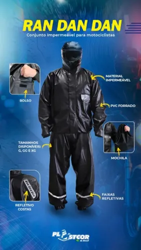 CONJUNTO CAPA MOTOQUEIRO  Leia a descrição 