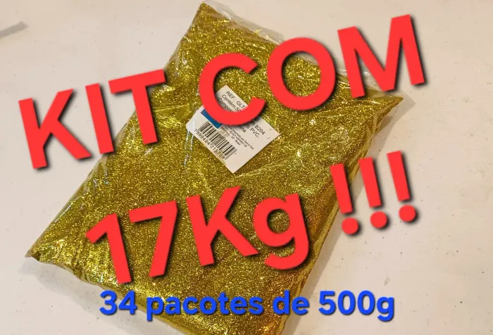 glitter dourado  17Kg !! glitter dourado ouro brocal  nao purpurina