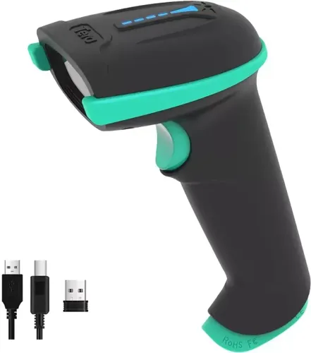 Leitor De Código De Barras Sem Fio Tera 1d Laser - Barcode Scanner