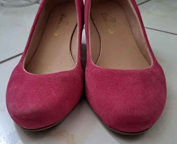 Sapato feminino camurça Pink - 37