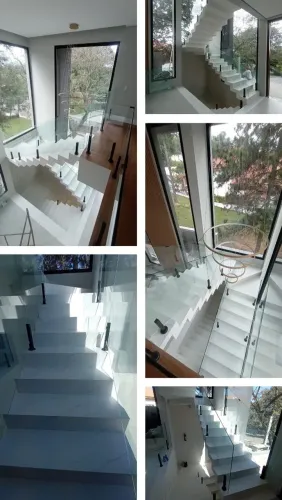 Pias, Bancadas e Escada em Porcelanato 