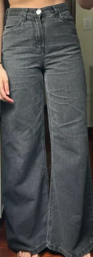 Calça jeans wide leg
