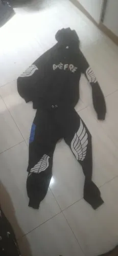 Conjunto Moletom com Capuz e Calça Preto FREE FIREE