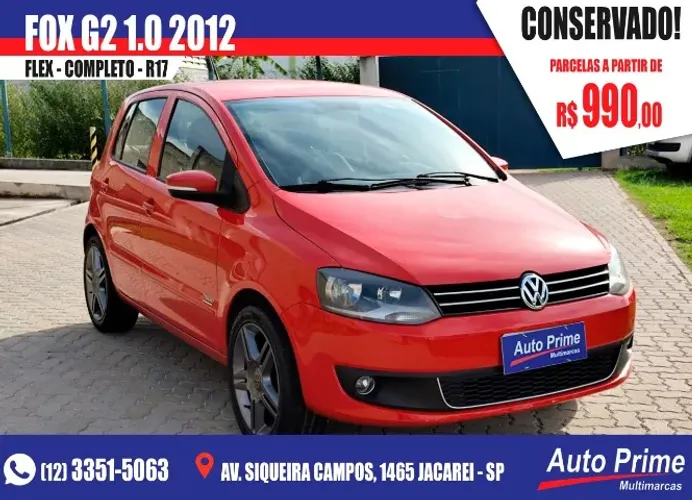 Fox G2 1.0 Flex 4P 2012 - Completo + Rodas Aro 17