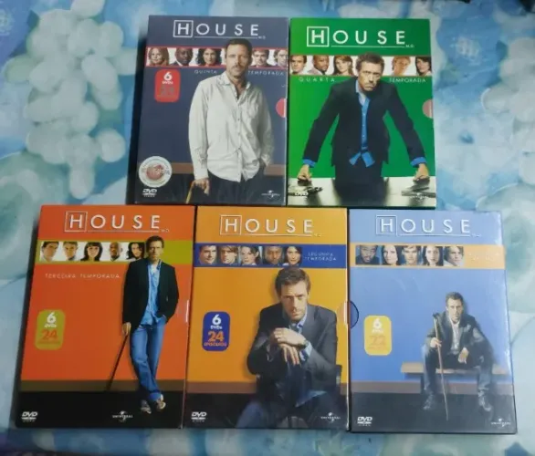 Serie House - Todas as 5 Temporadas - Boxes