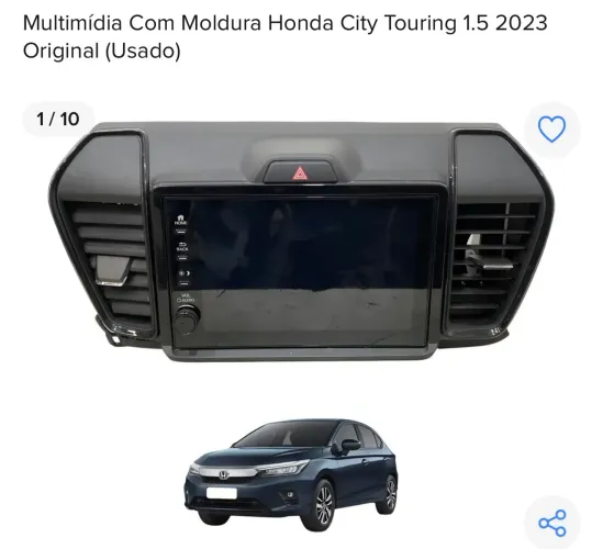 Multimídia Honda City Touring 1.5 2023
