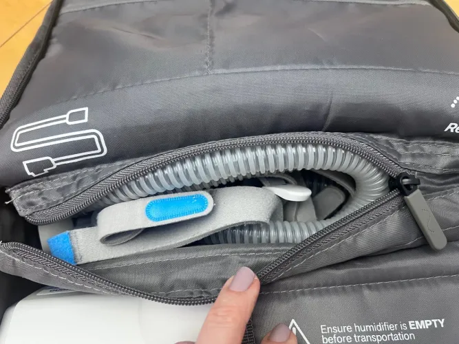 BIPAP, aparelho para apneia do sono - inclui bolsa de viagem/transporte 